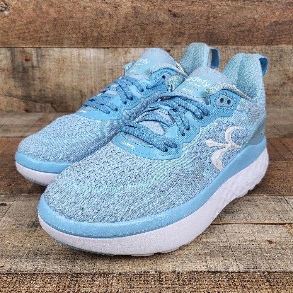 Gravity Defyer G-Defy XLR8 Women Sz 8 Blue Knit Lace Up Running Shoes Comfort - Picture 3 of 9